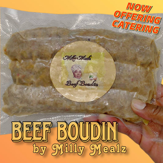 Milly Mealz Beef Boudin